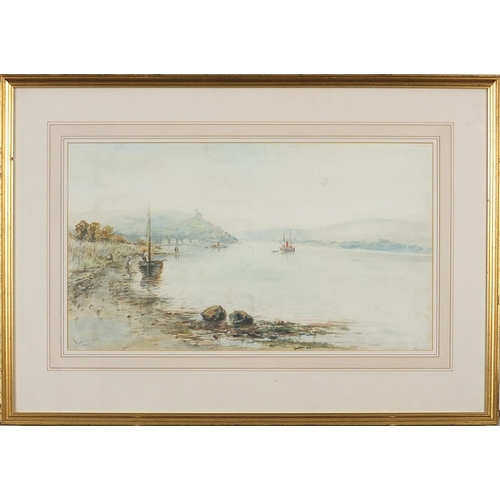 2126 - Kirn on Clyde, Victorian watercolour indistinctly signed to the lower right margin, mounted, framed ... 