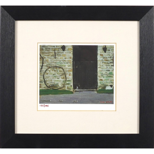 837 - Peter Brook - Young and old, limited edition print in colour numbered 125/195, mounted, framed and g... 