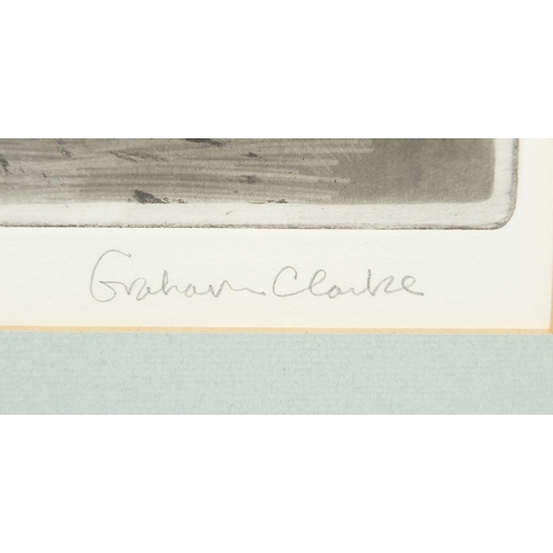 103 - Graham Clarke - A-Rovin, pencil signed etching in colour, limited edition 108/300 with certificate o... 