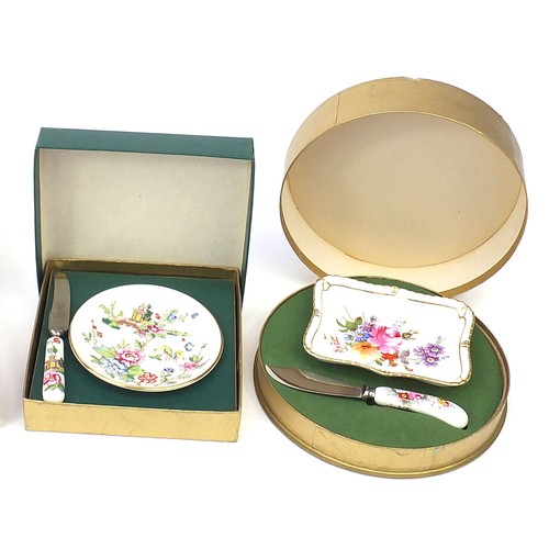 2060 - Collectable china including a Royal Doulton christening set with silver plated mounts by Hukin & Hea... 