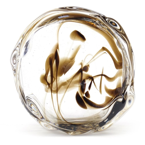 230 - Geoffrey Baxter for Whitefriars, knobbly glass bowl, 20cm in diameter