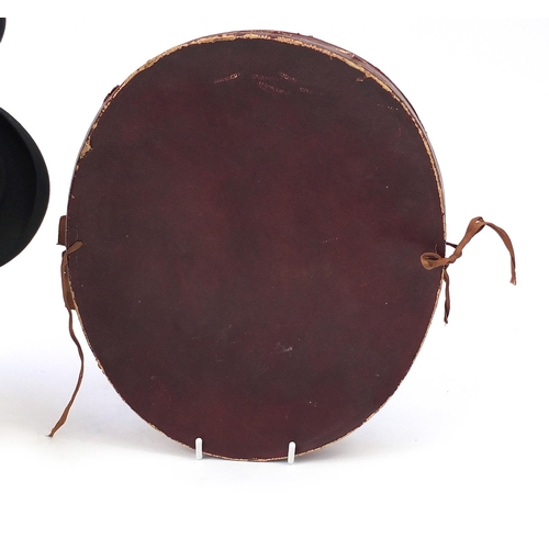 613 - Pair of 19th century collapsible top hats with box including one with West & Co stamp