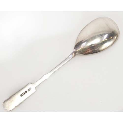 235 - Liberty & Co Ltd, Art Nouveau silver spoon with stylised terminal, Birmingham 1929, 12.5cm in length... 