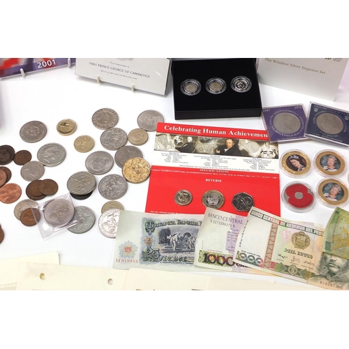 1735 - British commemorative coinage, some proof, including five pound coins, two pound coins, commemorativ... 