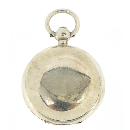 586 - Deakin & Francis Ltd, Victorian silver sovereign case, Birmingham 1899, 5cm in length, 30.6g