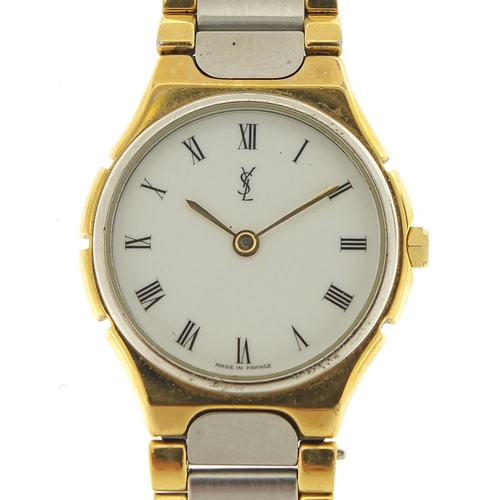 1144 - Yves St. Laurent, ladies quartz wristwatch numbered 192088, 24mm in diameter