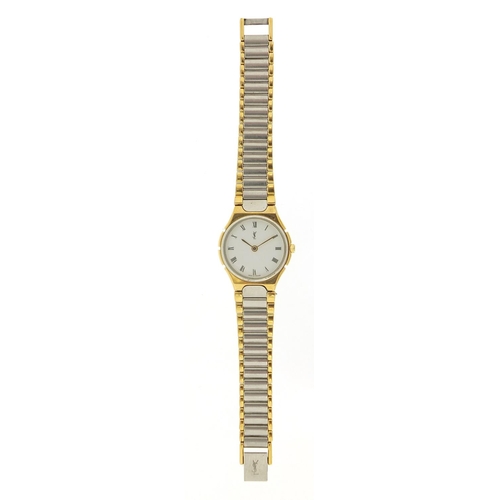 1144 - Yves St. Laurent, ladies quartz wristwatch numbered 192088, 24mm in diameter