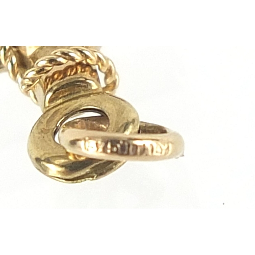 469 - 9ct gold anchor pendant, 3.5cm high, 1.5g