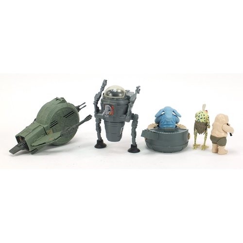 915 - Three vintage Star Wars Return of the Jedi toys with boxes by Kenner comprising CAP-2, SY Snootles R... 