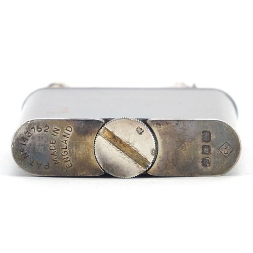 7 - Alfred Dunhill & Sons, Art Deco Namiki silver and enamel pocket lighter, character marks to reverse,... 