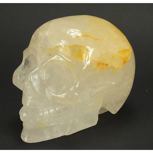 2005 - Rock crystal human skull, 14cm in length