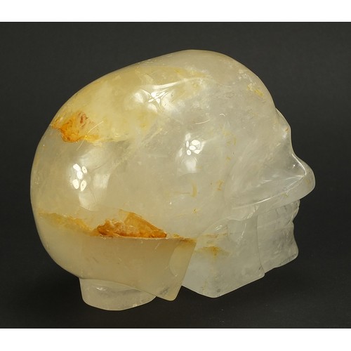 2005 - Rock crystal human skull, 14cm in length