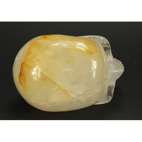 2005 - Rock crystal human skull, 14cm in length