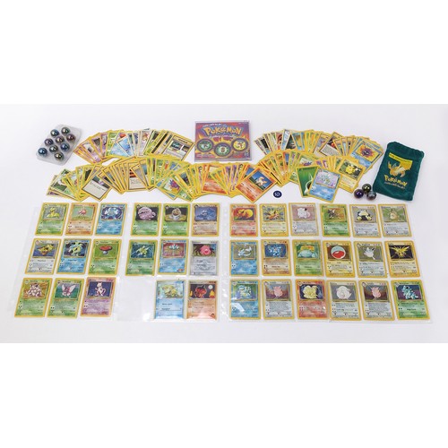 1886 - Pokemon collectables including original base set holographic cards, 1st Edition Machamp and other ra... 