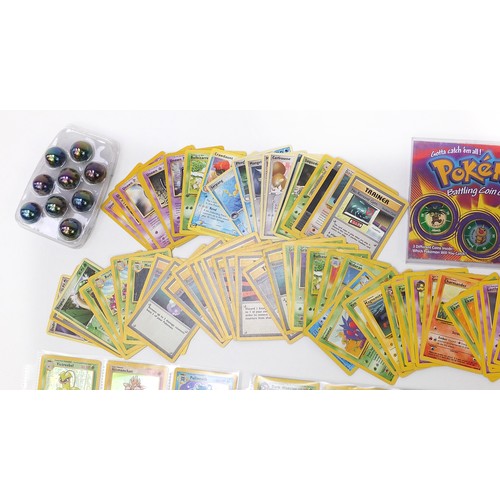 1886 - Pokemon collectables including original base set holographic cards, 1st Edition Machamp and other ra... 