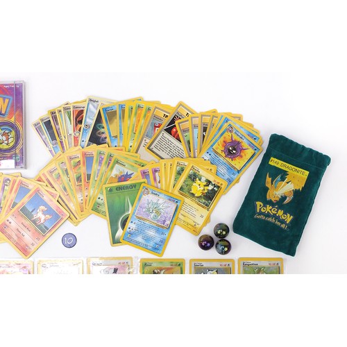 1886 - Pokemon collectables including original base set holographic cards, 1st Edition Machamp and other ra... 