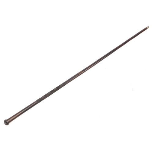 882 - Carved rosewood walking stick, 101cm in length