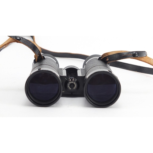 3490 - Pair of West German Carl Zeiss binoculars with leather case