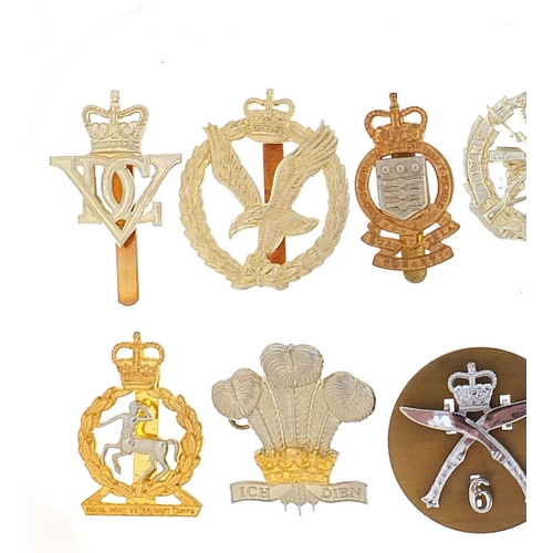 3468 - Eleven British military Staybright cap badges including  Ghurkhas