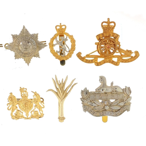 3467 - Eleven British military Staybright cap badges including RAF and Gurkha Transport Regiment