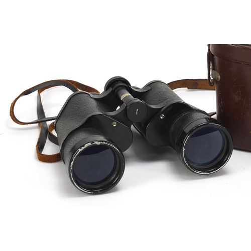 2434 - Two pairs of vintage binoculars comprising Clear View 16 x 50 and Regent 8 x 30 with case