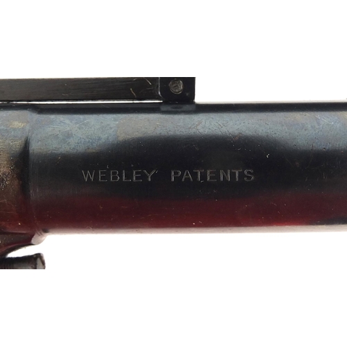 3529 - Vintage Webley & Scott mark I over lever .177 cal air pistol, 19cm in length