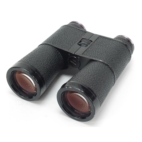 3491 - Pair of Carl Zeiss Jenner DDR binoculars numbered 5857235, 14cm in length