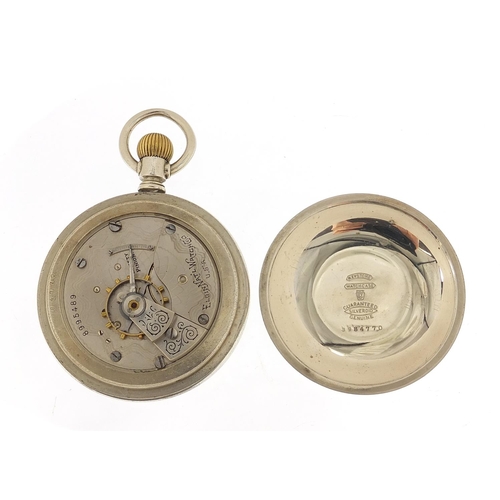 264 - Elgin, vintage gentlemen's open face pocket watch with subsidiary dial, the movement numbered 899548... 