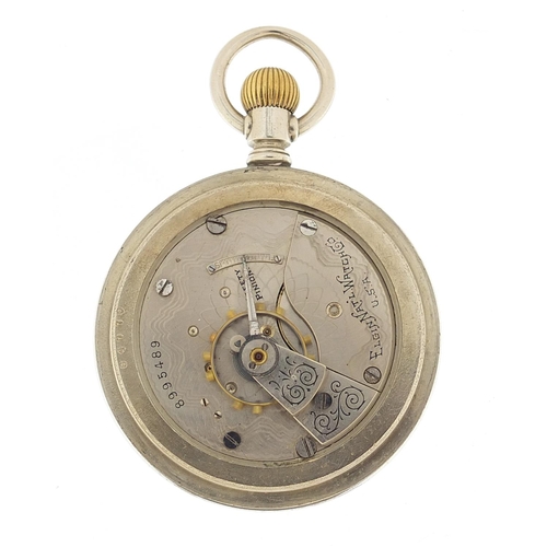 264 - Elgin, vintage gentlemen's open face pocket watch with subsidiary dial, the movement numbered 899548... 