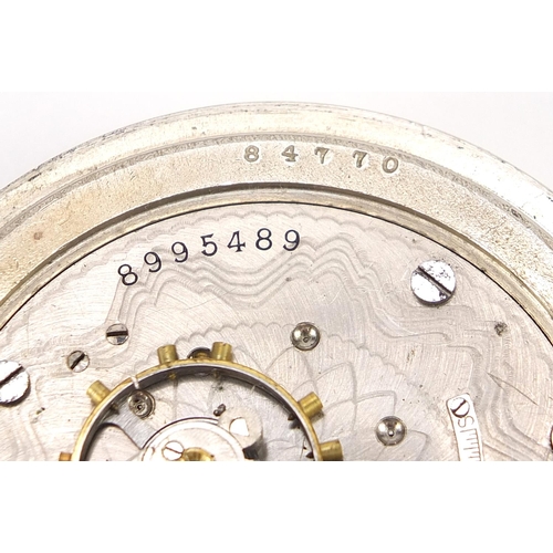 264 - Elgin, vintage gentlemen's open face pocket watch with subsidiary dial, the movement numbered 899548... 