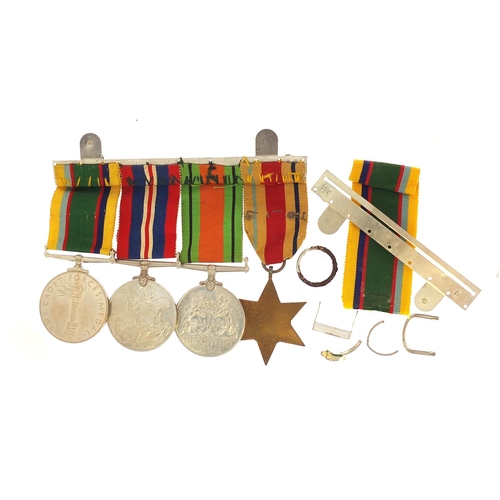 3455 - British military World War II four medal group including Elizabeth II Cadet Forces medal awarded to ... 