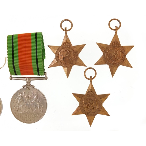 3456A - Five British military World War II medals including three stars