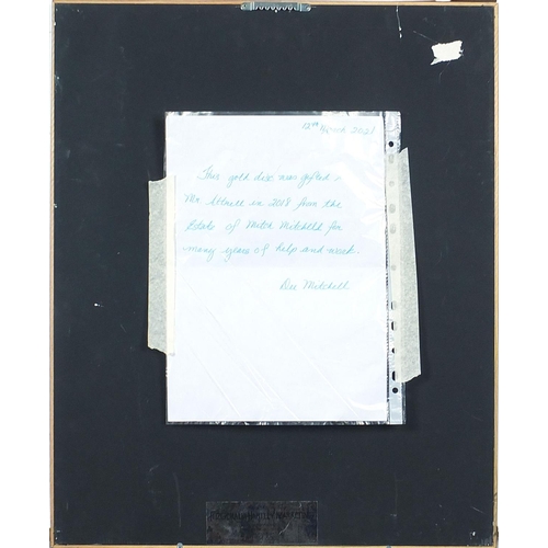 Jimi Hendrix Crash Landing RIAA Gold Sales award presented to
