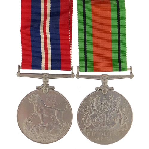 3459 - Two British military World War II medals with box of issue