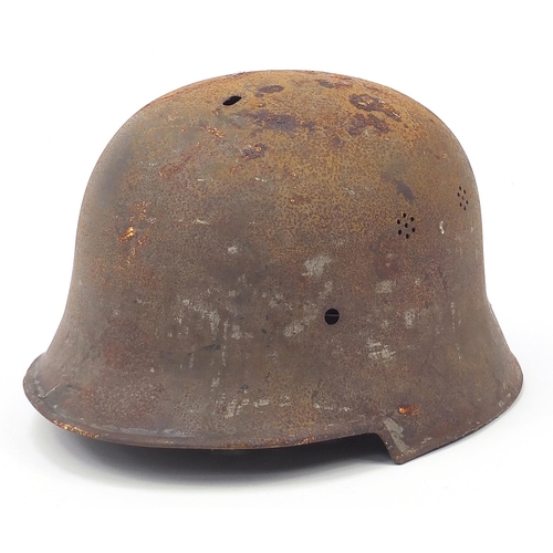 3493 - German military interest M34 helmet shell