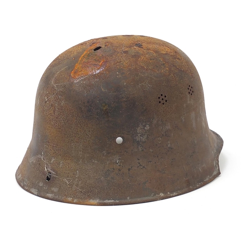 3493 - German military interest M34 helmet shell