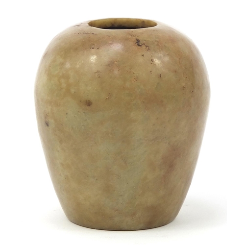 2812 - Chinese soapstone vase, 7.5cm high