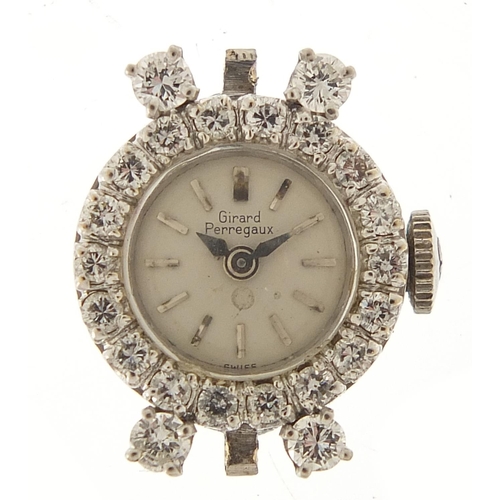 426 - Girard Perregaux, ladies 14ct white gold and diamond cocktail watch with 14ct white gold strap, the ... 