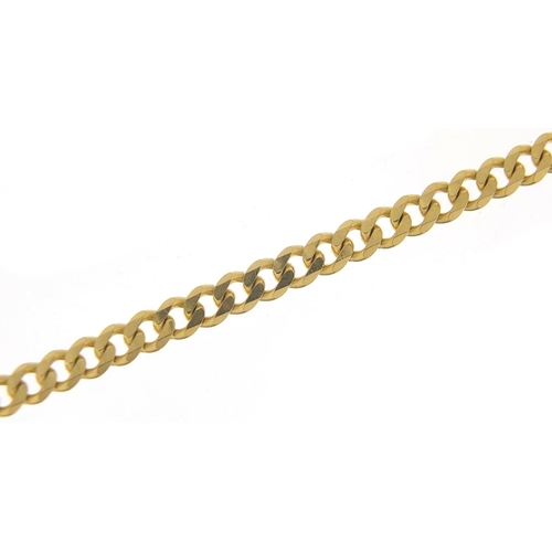 367 - 9ct gold curb link necklace, 50cm in length, 13.7g