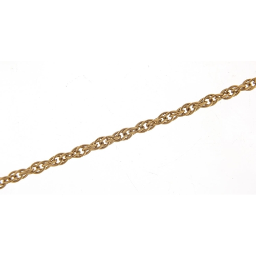 372 - 9ct gold multi chain link necklace, 38cm in length, 9.0g