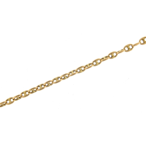 234 - 9ct gold gucci link necklace, 60cm in length, 11.9g