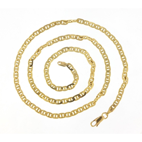 294 - 14ct gold fancy link necklace, 52cm in length, 16.7g