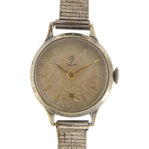 298 - Rolex Tudor, ladies stainless steel manual wind wristwatch, the case numbered 87812, housed in a Hug... 