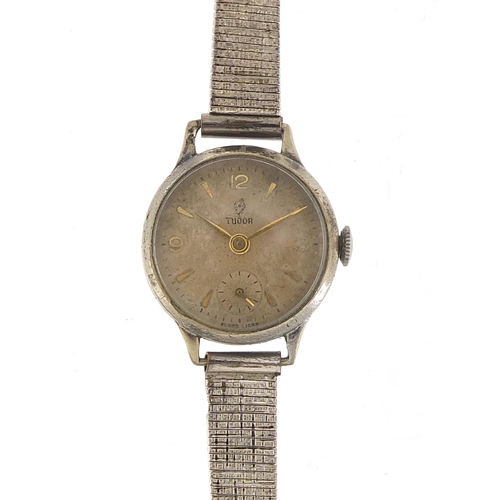 298 - Rolex Tudor, ladies stainless steel manual wind wristwatch, the case numbered 87812, housed in a Hug... 