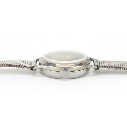 298 - Rolex Tudor, ladies stainless steel manual wind wristwatch, the case numbered 87812, housed in a Hug... 