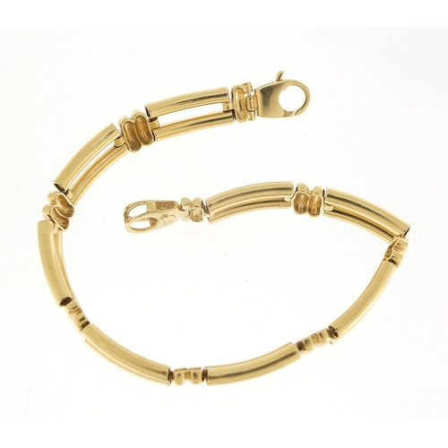 346 - Midas, 14ct gold bracelet, 20cm in length, 18.7g