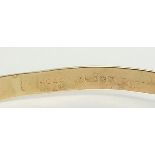 180 - Five 9ct gold christening bracelets, the largest 6cm in diameter, total 17.2g