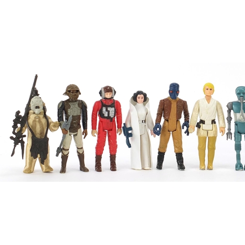 618 - Fifteen vintage Star Wars action figures with accessories including Boba Fett, Emperor's Royal Guard... 