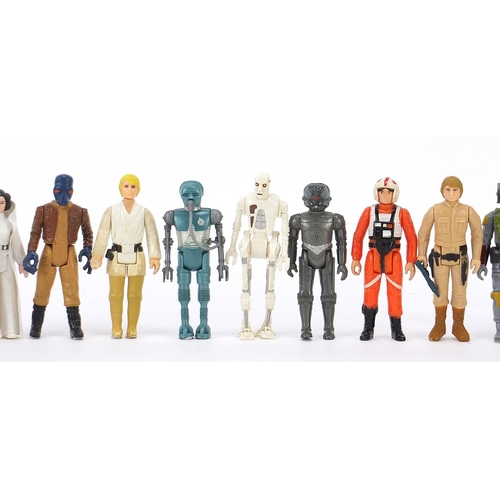 618 - Fifteen vintage Star Wars action figures with accessories including Boba Fett, Emperor's Royal Guard... 