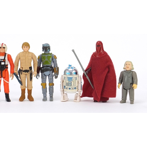 618 - Fifteen vintage Star Wars action figures with accessories including Boba Fett, Emperor's Royal Guard... 